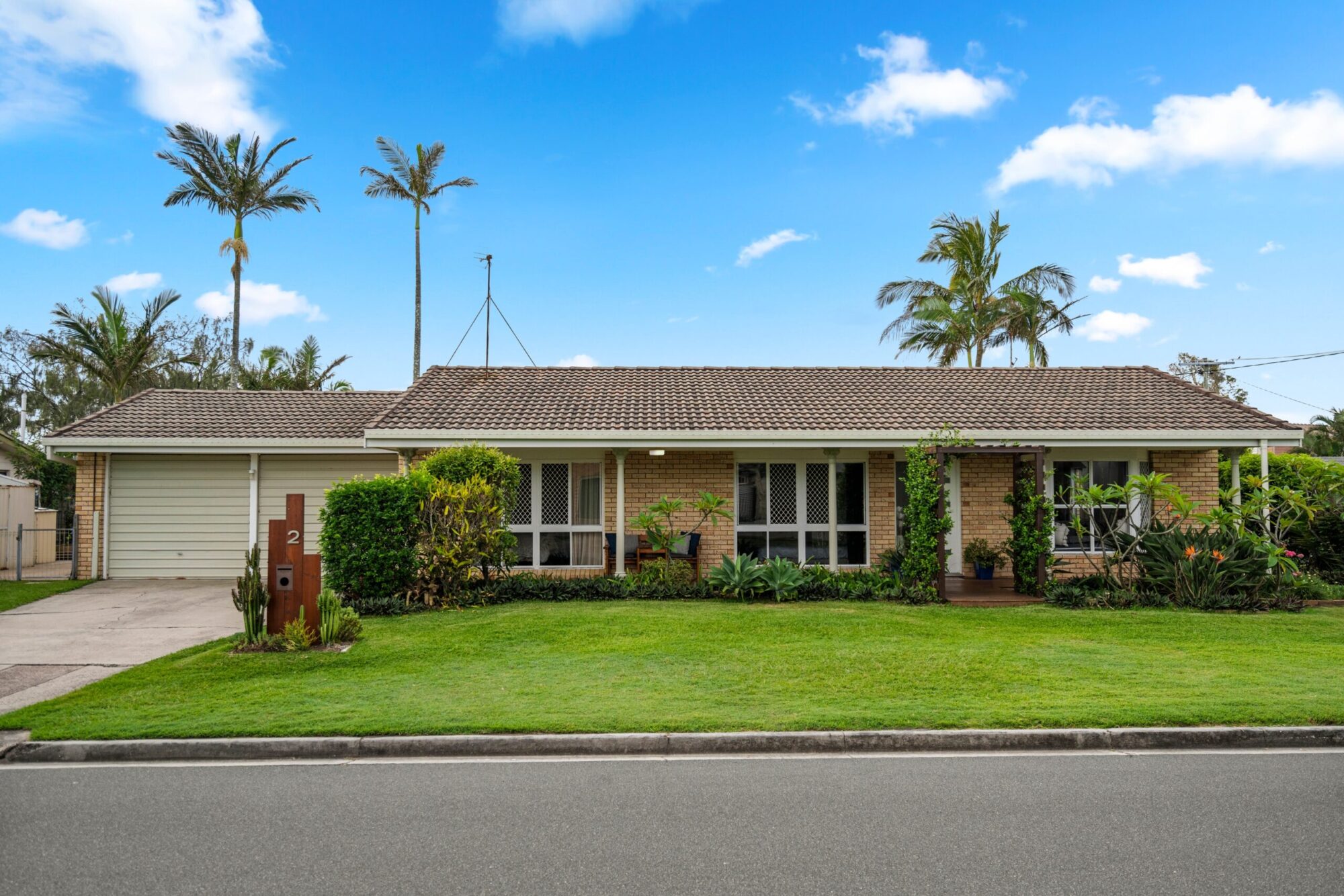 Original single-level brick home on a Buddina block